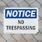 Signmission No Trespassing OSHA Notice Sign, Plastic, 10in W x 7in L, 2PK OS-2PACK-NS-P-710-L-16214 - alternate 3